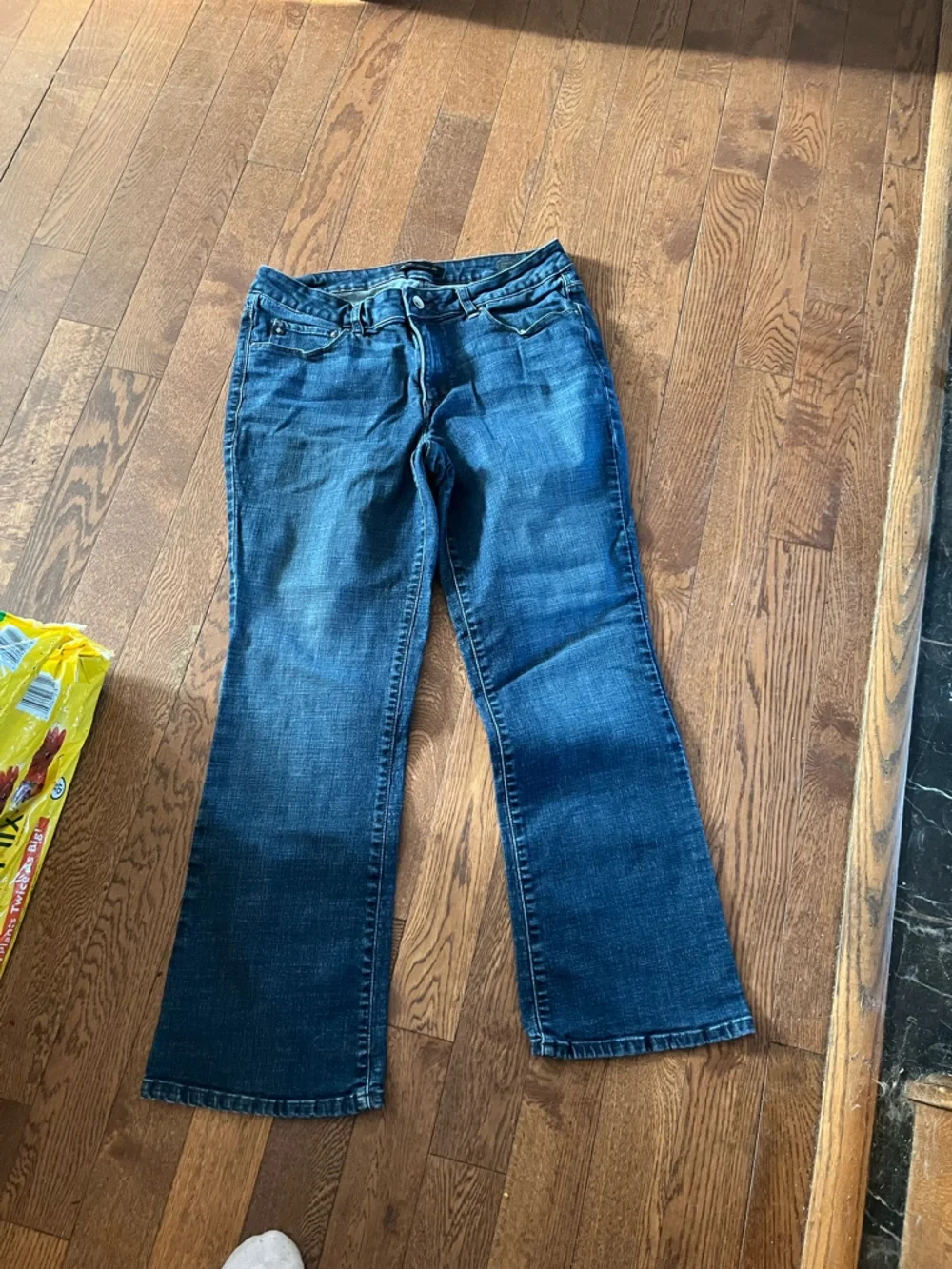 Lee Dark Blue Flare Jeans - Picture 1 of 6